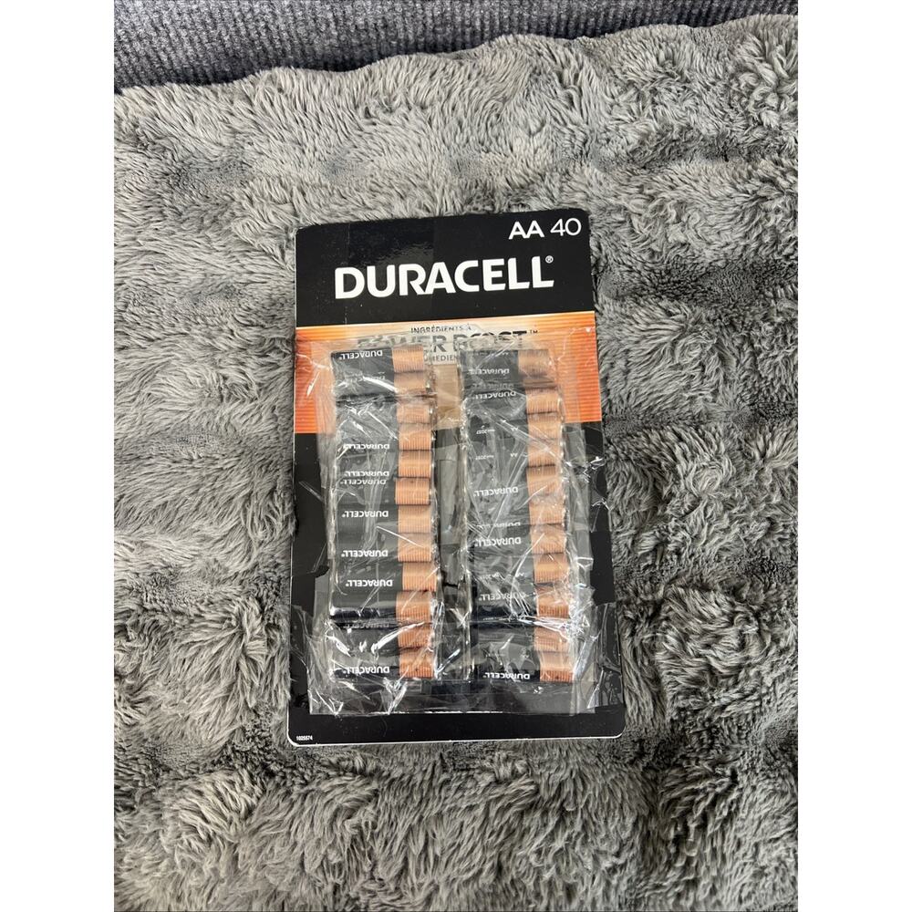Duracell AA Batteries CopperTop Alkaline PowerBoost Batteries All-Purpose 40 ct